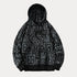 Paisley Pattern Bandana Print Knitted Hoodie with hooded collar and full-length sleeves.
